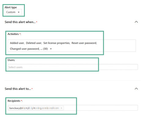 Создание нового предупреждения
