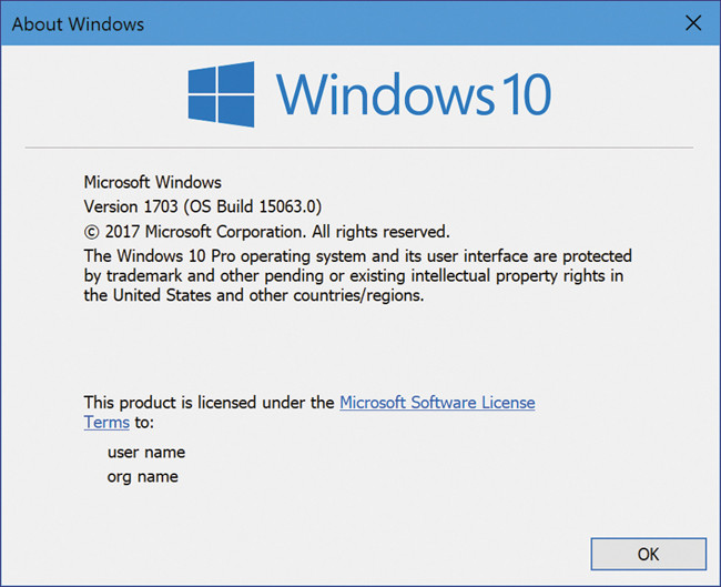 Отсутствует дата окончания срока действия для сборки 15063