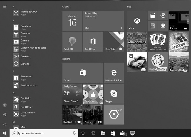 Высококонтрастное представление рабочего стола в обновлении Windows 10 Fall Creators Update