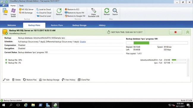 CloudBerry Backup для SQL Server