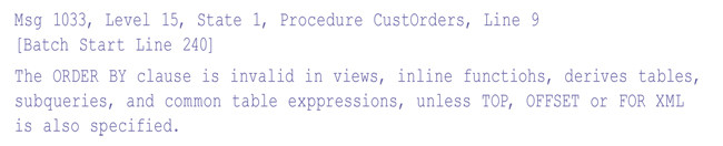 Ошибка при выполнении запроса из листинга 13