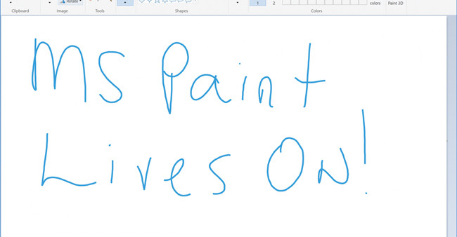 Microsoft Paint получает отсрочку