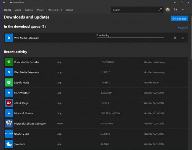 Дополнения к Microsoft Edge в магазине приложений