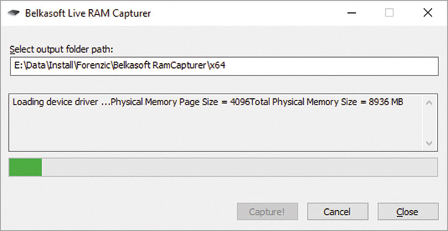 Создание образа памяти