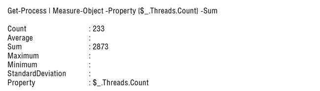 Подсчет количества запущенных процессов и используемых ими потоков