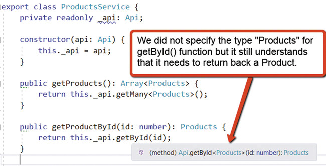 Листинг 4. Класс ProductsService