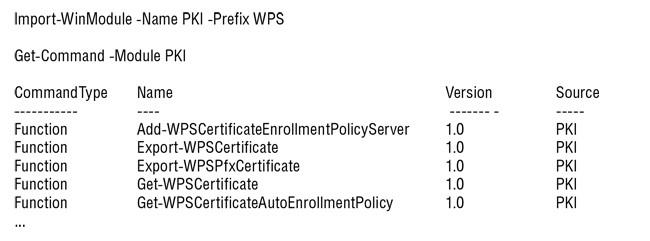 Параметр Prefix в команде Import-WinModule