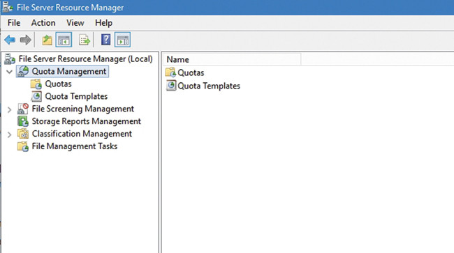 Создание квот и управление ими из консоли диспетчера ресурсов файлового сервера
