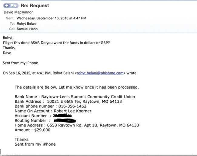 Попытки фишинга часто создают иллюзию срочности