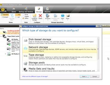 Symantec Backup Exec screenshot