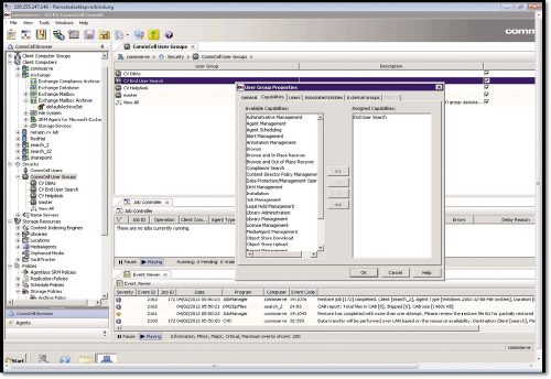 Рисунок 2. Пакет для резервного копирования CommVault Simpana включает в себя решение для архивирования данных с поддержкой функций полнотекстового поиска.