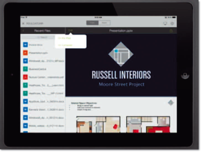 Для работы не нужен офис. Citrix ShareConnect предоставляет доступ к файлам и приложениям, оптимизированным для планшетов  iPad и Android.