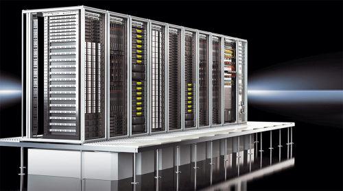 «ЦОД одним артикулом» Rimatrix S — это стандартизированные серийные модули ЦОДа, поставляемые со склада как готовое изделие. Для повышения эффективности охлаждения они имеют открытые стойки, изготовленные на базе шкафа TS IT. Инновационные компактные теплообменники системы охлаждения ZUCS расположены под шкафами, при этом обеспечено разделение холодного подводимого и теплого отводимого воздуха. Модуль ЦОДа размещается в собственной физической оболочке со всегда идентичным подключением инфраструктуры