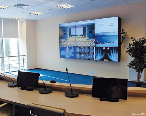 Рис. 5. Ситуационный центр в главном корпусе ФГБУ «Эндокринологический научный центр» (ЭНЦ)