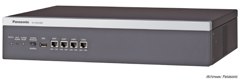 Рис. 3. IP-АТС Panasonic KX-NSX2000 станет первой в линейке усовершенствованных телефонных систем, глобальный запуск которых Panasonic планирует начать в этом году
