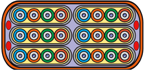 Рис. 6. Низкопрофильный ленточный кабель