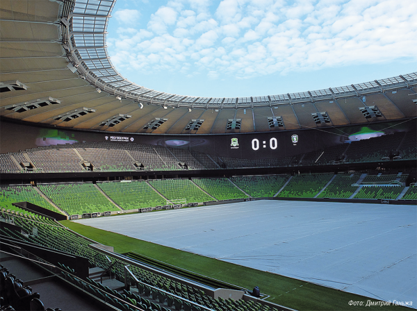 В чаше стадиона «Краснодар» смонтировано 120 точек доступа Wi-Fi, которые обеспечивают полное покрытие трибун 