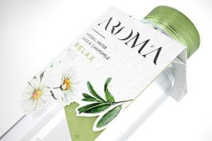 Этикетки бутылок Aroma из переработанного пластика можно будет проращивать