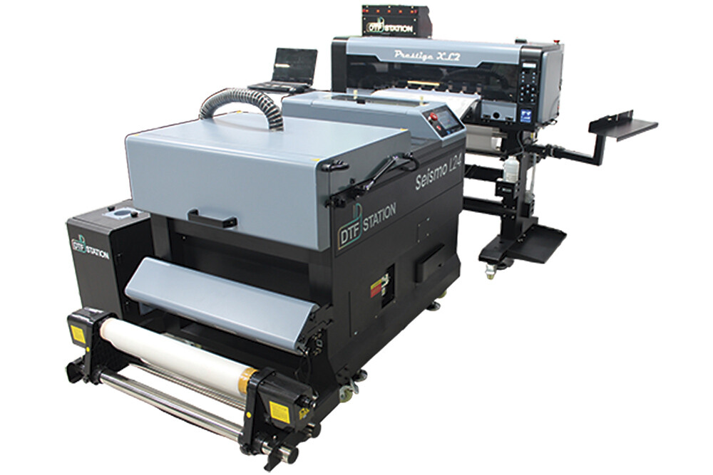 Комплекс DTF-печати: принтер Prestige DTF XL2 и шейкер-сушка Seismo L24