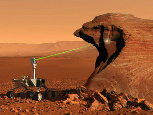 марсоход Curiosity NASA лазерный луч