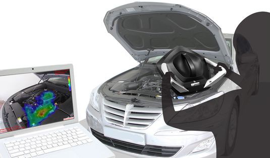 Ручная «аудиокамера» из Кореи поможет найти источник посторонних звуков в моторе машины