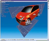 В настоящее время Dassault Systemes продвигает новую версию своей PLM-плат­формы V6, которая позволяет провести весь цикл проектирования и подготовки к производству модели автомобиля в цифровом виде и поддерживает работу географически распределенных команд специалистов