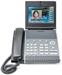 Рисунок 3. Видеотелефон Polycom VVX 1500 поставляется вместе с несколькими приложениями, включая приложение Polycom Productivity Suite, которое позволяет инициировать и контролировать аудиоконференции путем выбора команд на сенсорном экране, а также записывать аудио на флеш-карту, вставляемую в слот USB.