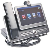 Рисунок 4. Видеотелефон CVP2000 компании C&S Telecom имеет 7-дюймовый сенсорный LCD-дисплей с разрешением 800×480 точек, порты FXS/FXO и обеспечивает запись видеоразговора на внешний носитель. Чтобы аппарат меньше подвергался типичным «болезням» видеосвязи (артефакты на изображении, помехи, «рассыпающаяся» картинка), производитель намеренно реализовал поддержку передачи видео с уменьшенным разрешением: CIF (352×288 пикселей) или QCIF (176×144 пикселей).