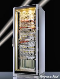 Рисунок 3. Шкаф для размещения сетевого оборудования должен быть изначально разработан с учетом требований пассивного охлаждения, что позволяет добиться оптимального отвода выделяемого тепла.