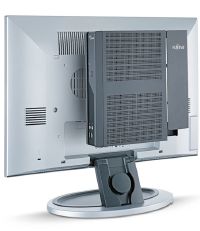 Рисунок 3. Тонкий клиент Fujitsu FUTRO S100 совместим с широким перечнем инфраструктур клиент/сервер. Он базируется на процессоре VIA Eden 500 или VIA VX800, имеет 1 Гбайт оперативной памяти DDR2, два порта USB 2.0, порт VGA, Ethernet и карт-ридер Compact Flash. 