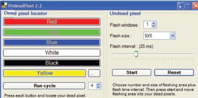 Если ЖК-экран обладает высокой частотой развертки, уменьшите значение поля Flash Interval. При условии, что частота развертки неизвестна, сохраните значение параметра по умолчанию 