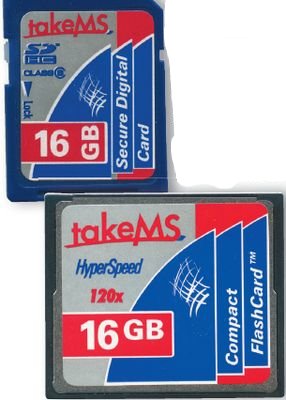 Карты CF HyperSpeed 120х 16Gb и SDHC Class 6 16Gb
